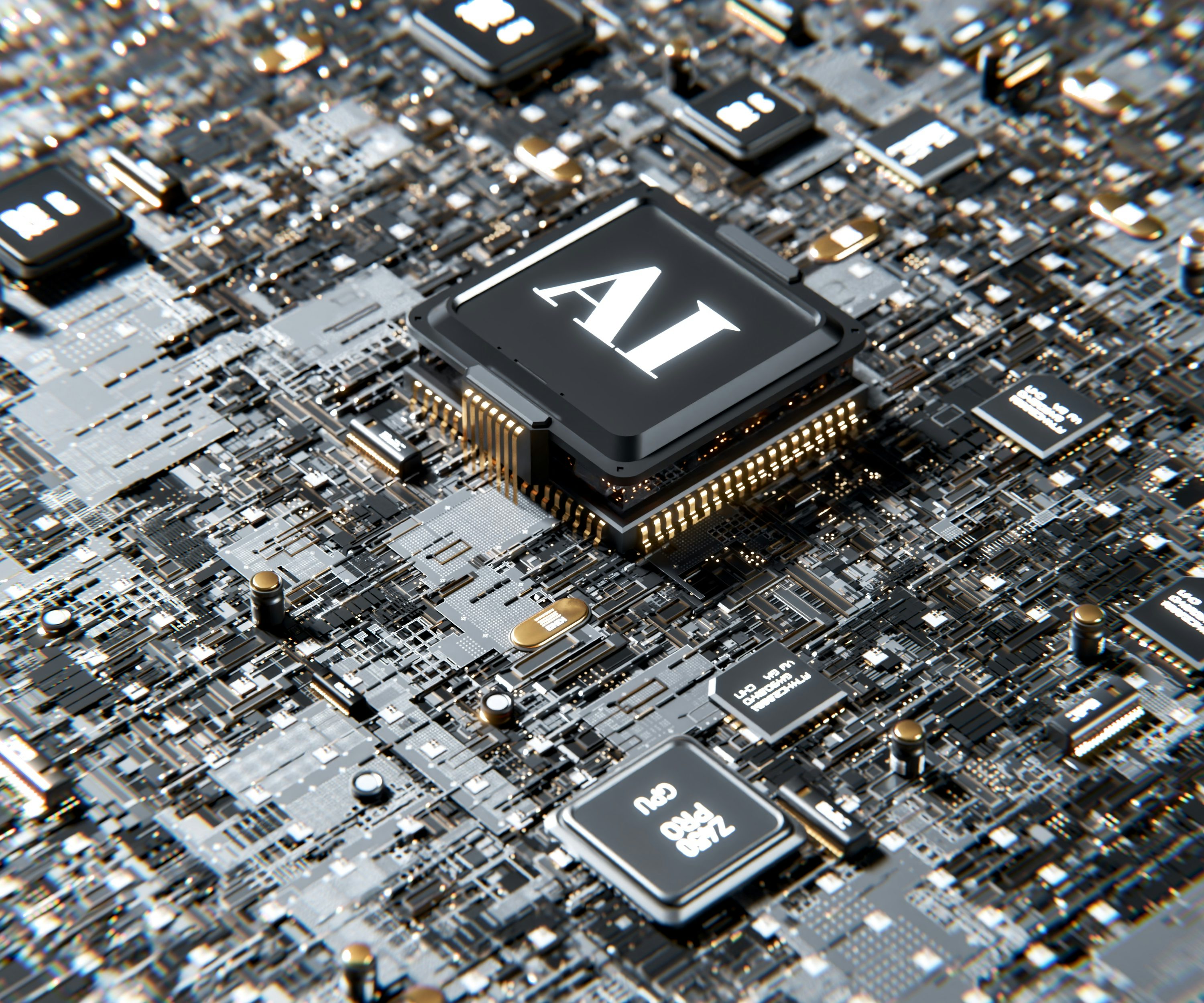 AI GPU processor chip representing technology infrastructure